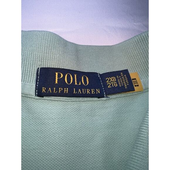 Polo Ralph Lauren Shirt Men's Size 2XB Mint Green Pony Logo Classic Fit Preppy - Picture 9 of 15